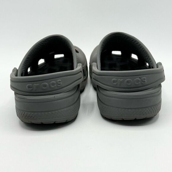 Crocs Gray Sandals with Misc Jibbitz - Big Kid C12 - Picture 3 of 9